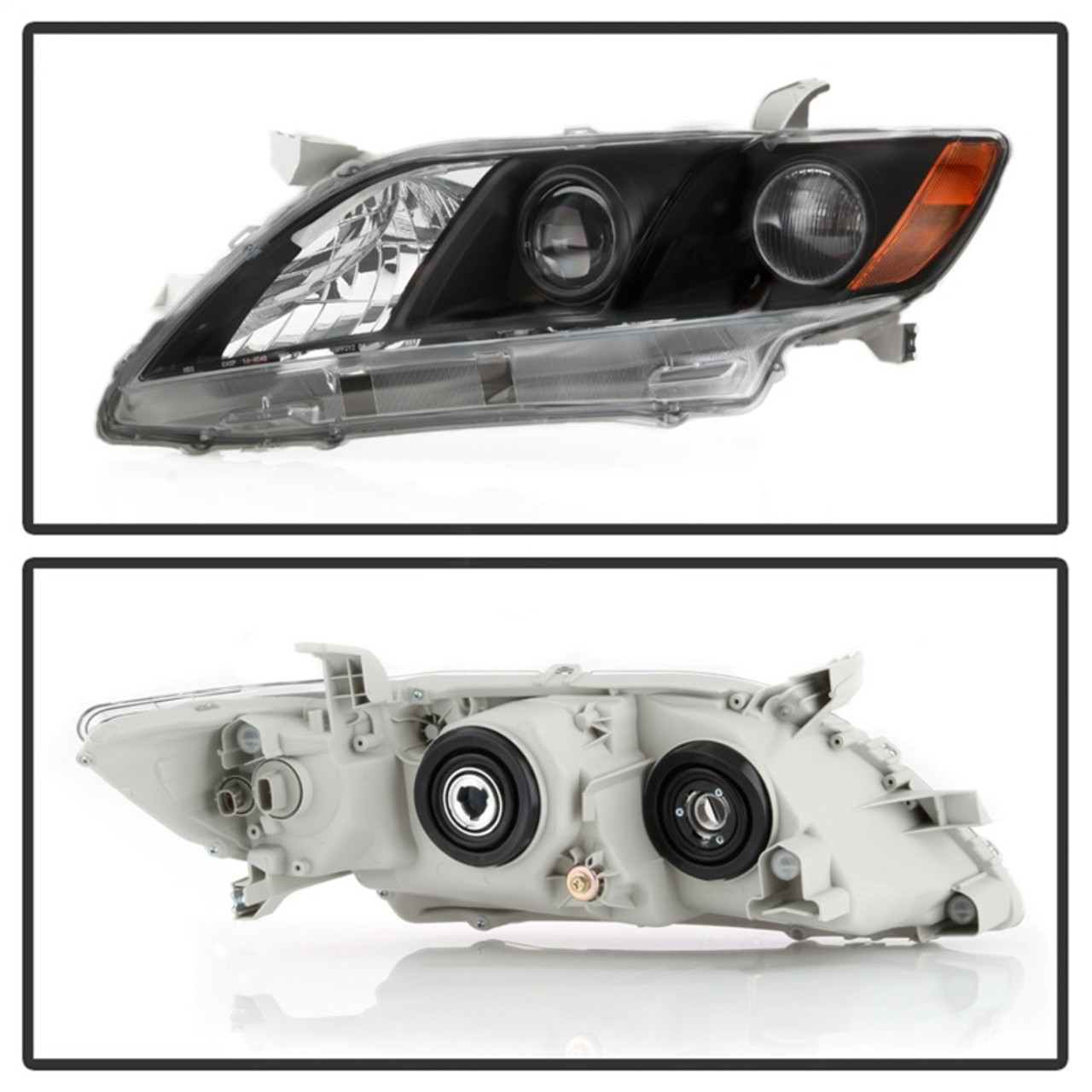 xTune 07-09 Toyota Camry Halogen OEM Headlights - Black (HD-JH-TCAM08-AM-BK) - 9943225