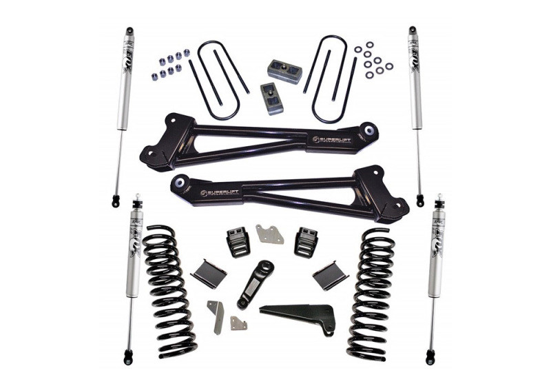 Superlift 13-18 Ram 3500 4WD Diesel 4in Lift Kit Replacement Radius Arms w/ Fox 2.0 Shocks - K144F Photo - Primary