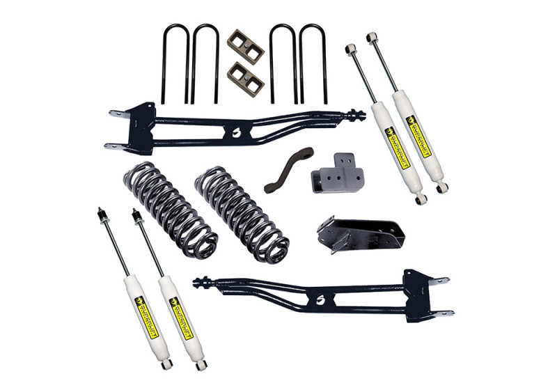 Superlift 80-96 Ford Bronco 4WD 4in Lift Kit Superunner Radius Arm Kit w/ Superlift Shocks - K385 Photo - Primary