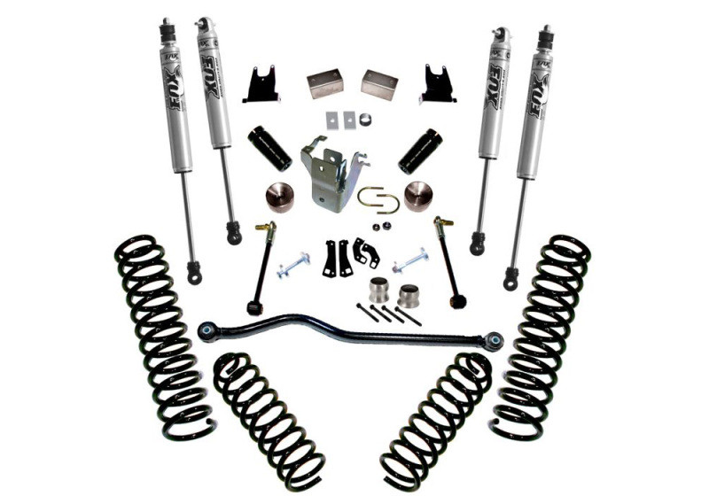 Superlift 07-18 Jeep Wrangler JK Unlimited 4in Lift Kit w/ Fox Shocks - K928F Photo - Primary