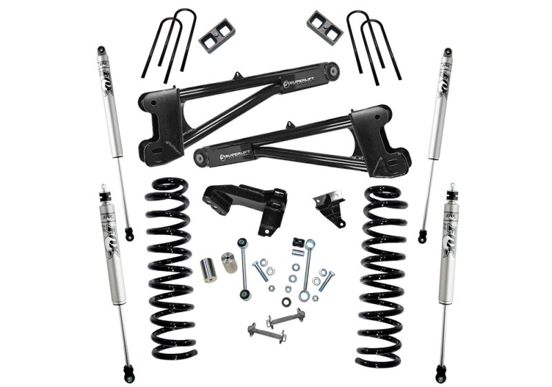 Superlift 08-10 Ford F-250 SuperDuty 4WD Diesel 4in Lift Kit w/ Repl Radius Arms/Fox 2.0 Shocks - K981F Photo - Primary