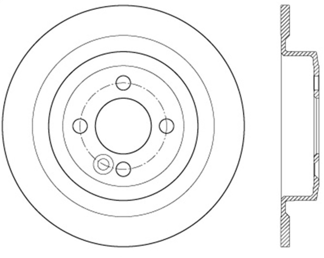 StopTech 09-16 MINI Cooper Cyro Slotted Sport Brake Rotor - Rear Left - 126.34113CSL