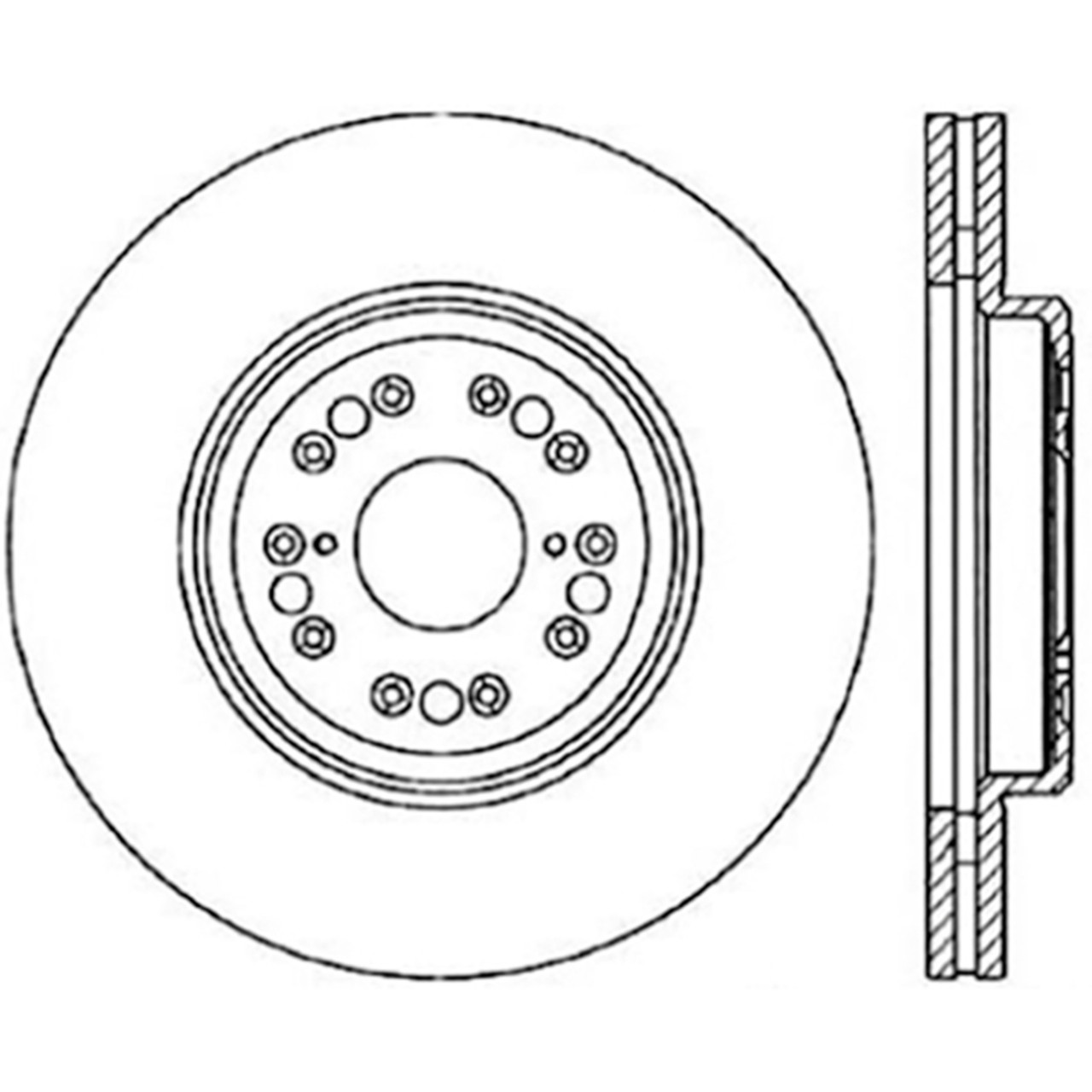 StopTech Sport Slotted (CRYO) 95-00 Lexus LS Front Left Rotor - 126.44107CSL