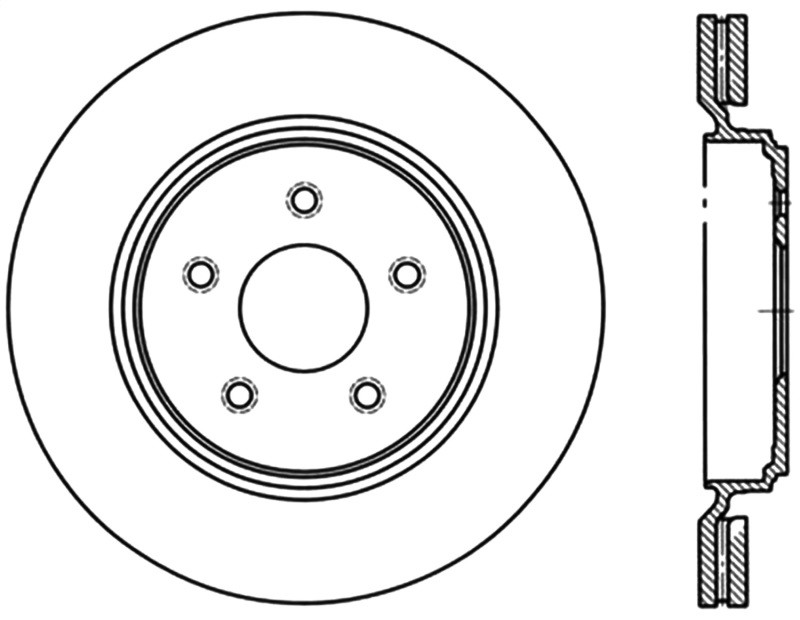 StopTech Power Slot 06-08 Cadillac XLR-V SC / 06-09 Corvette (Z51) Rear Right Slotted CRYO Rotor - 126.62096CSR