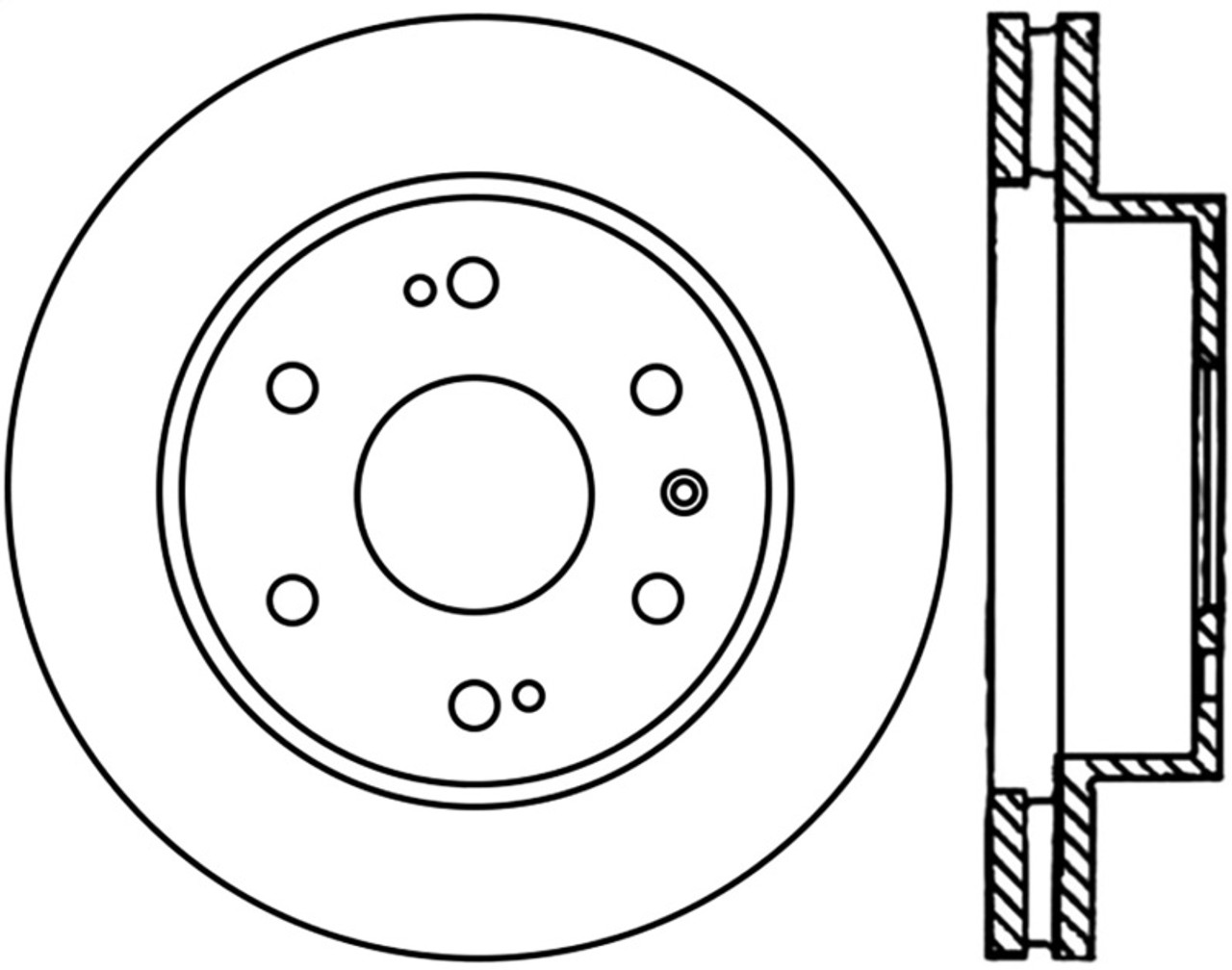 StopTech Power Slot 07-09 Cadillac Escalade / 05-09 Chevy Silverado Front Right Slotted CRYO Rotor - 126.66057CSR