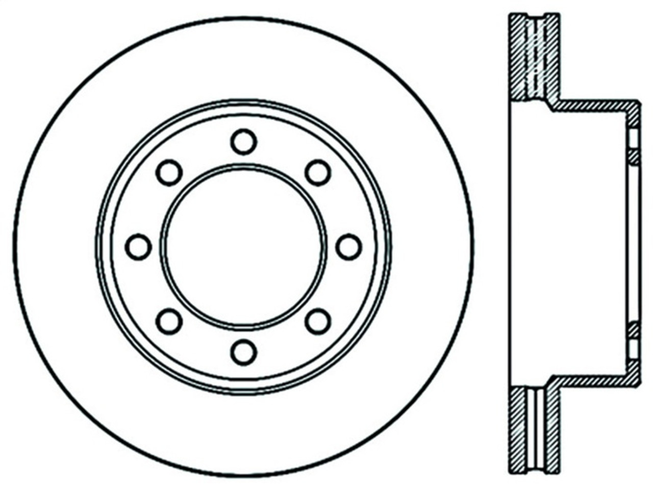 StopTech 09-12 Dodge Ram 2500 PU 2WD/4WD / 09-12 Ram 3500 PU 4WD Slotted Left Front CRYO Brake Roto - 126.67072CSL