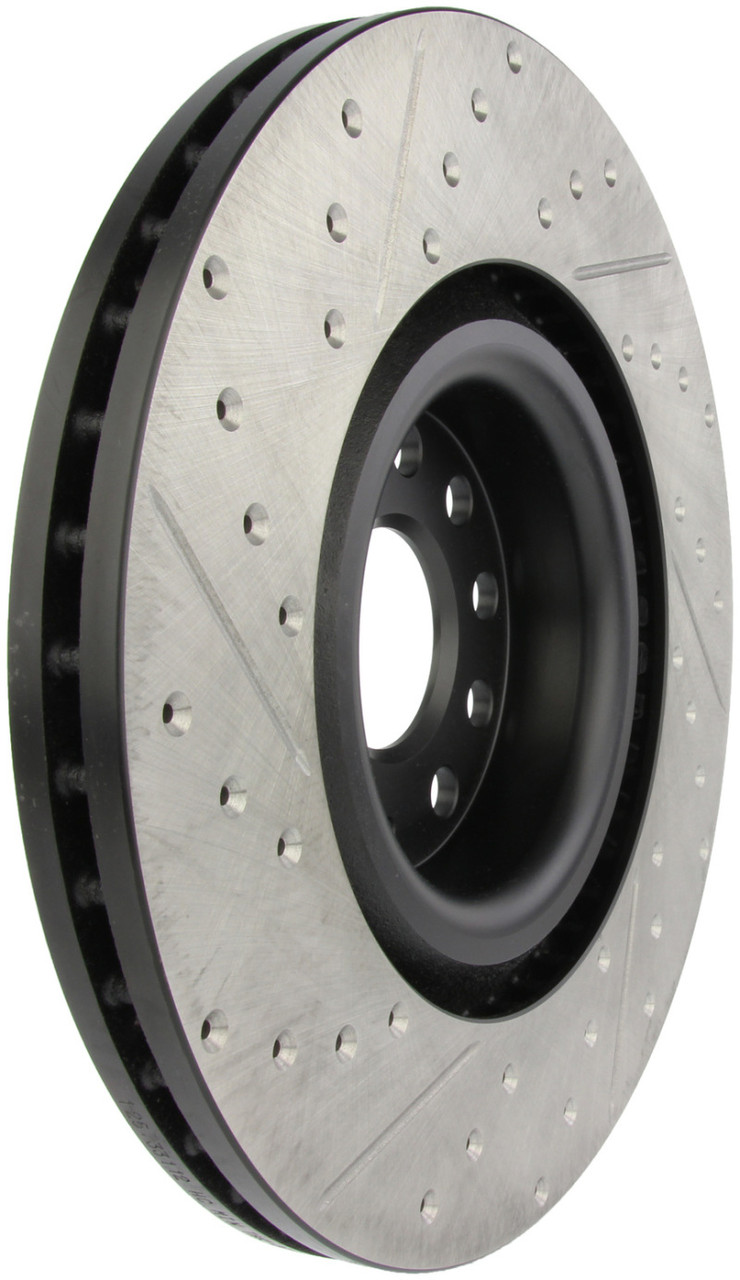 StopTech 09 VW Passat CC / 06-09 Passat Slotted & Drilled Left Front Rotor - 127.33112L