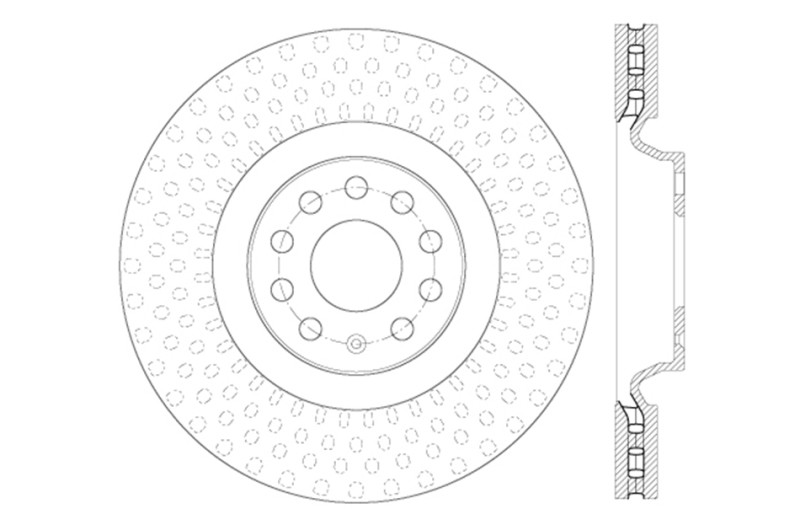 StopTech Slotted & Drilled Sport Brake Rotor - 127.33144R