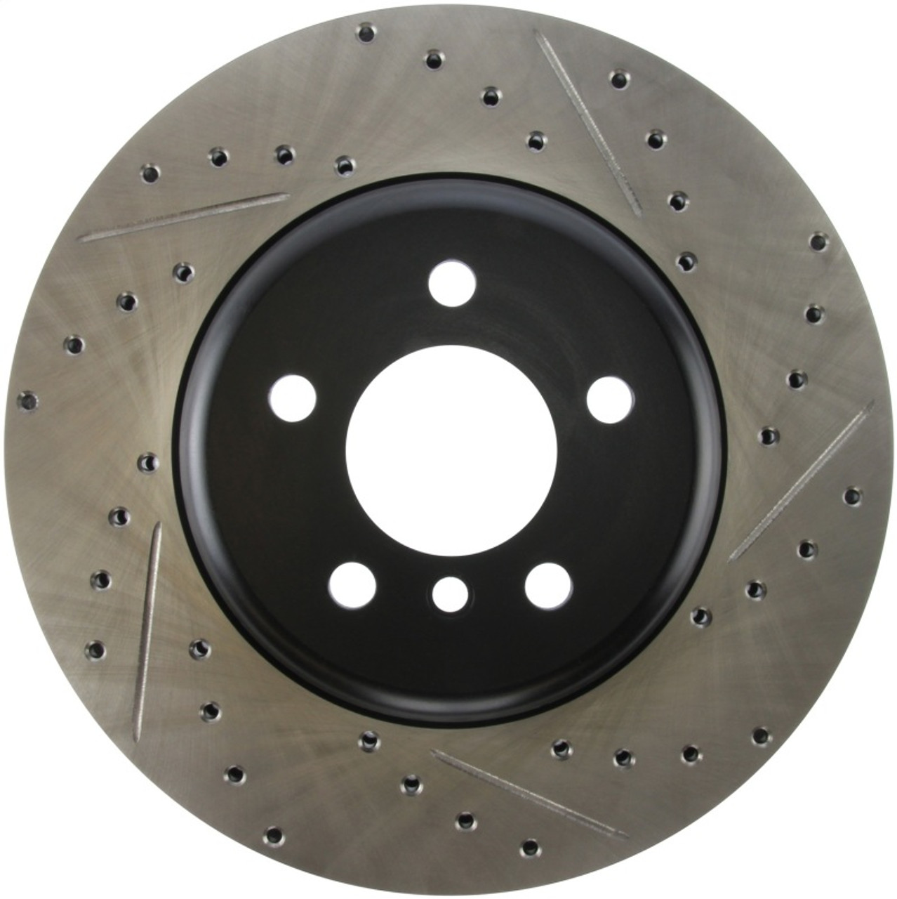 StopTech 2011-2013 BMW 535i / 2012-2016 BMW 640i Slotted & Drilled Front Left Brake Rotor - 127.34124L