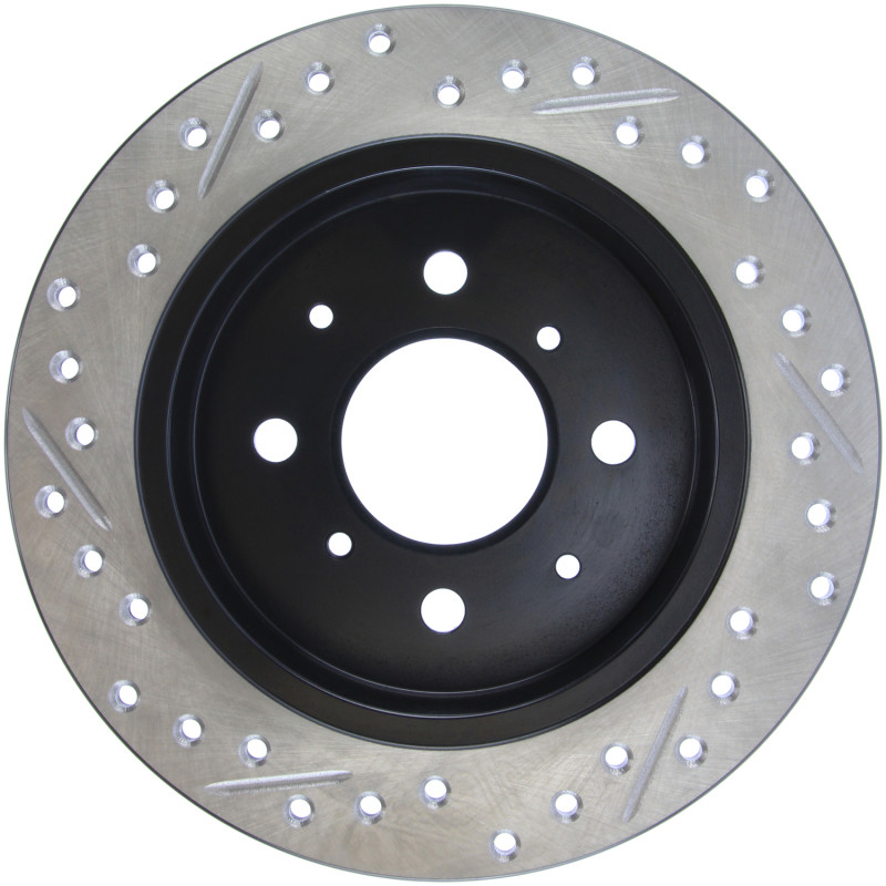 StopTech 90-96 Acura Integra / 97-01 Integra (Exc. Type R) Slotted & Drilled Left Rear Rotor - 127.40017L