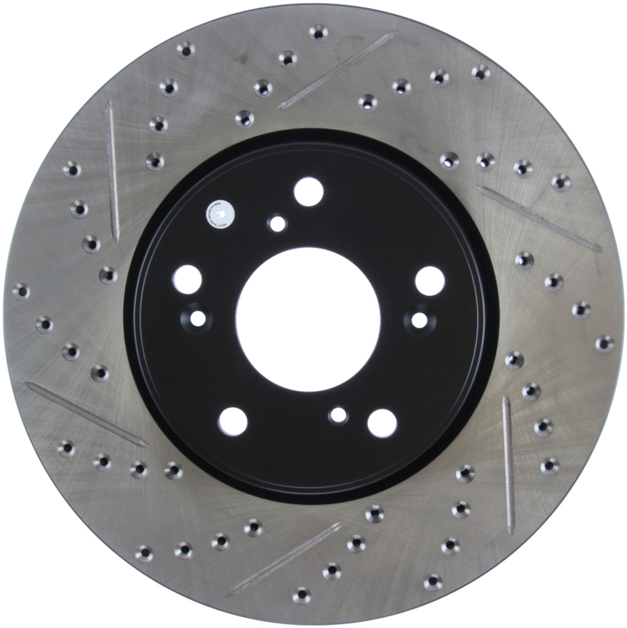 StopTech Slotted & Drilled Sport Brake Rotor Front Right 13 Honda Accord Sport - 127.40086R