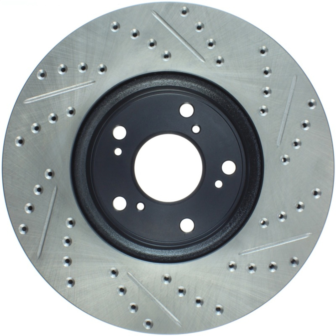 StopTech Slotted & Drilled Sport Brake Rotor Front Right 13 Honda Accord Sport - 127.40086R