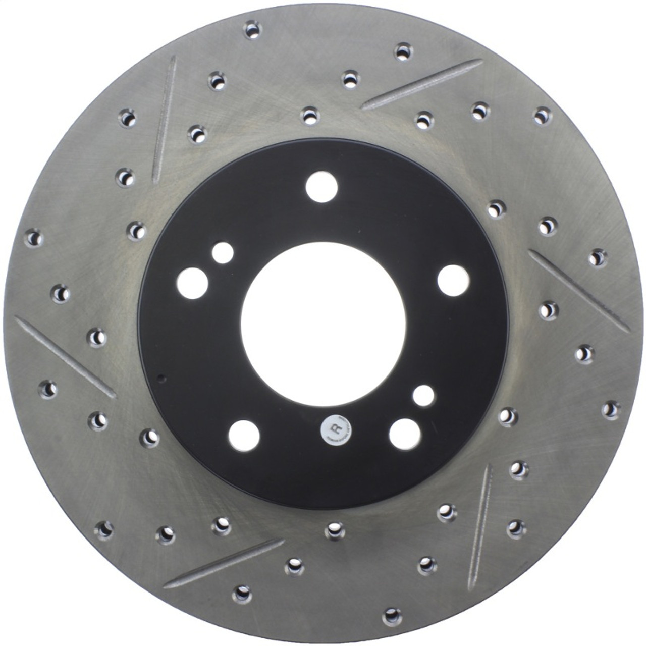 StopTech Power Slot 6/89-96 Nissan 300ZX Slotted & Drilled Right Front Rotor - 127.42050R