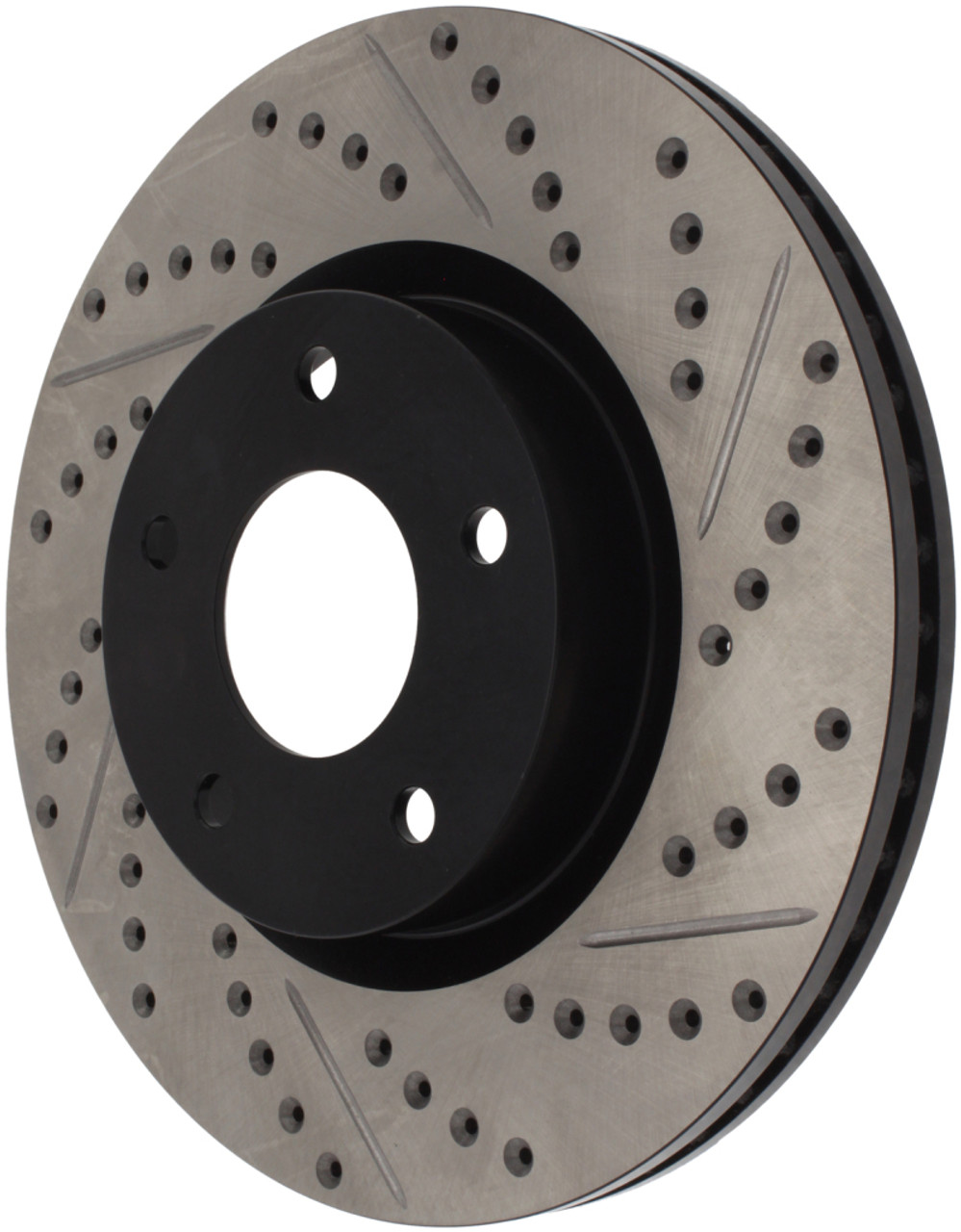 StopTech 1/02-05 Infiniti G35 (alloy disc) / 6/02-05 Nissan 350Z Slotted & Drilled Right Front Rotor - 127.42074R