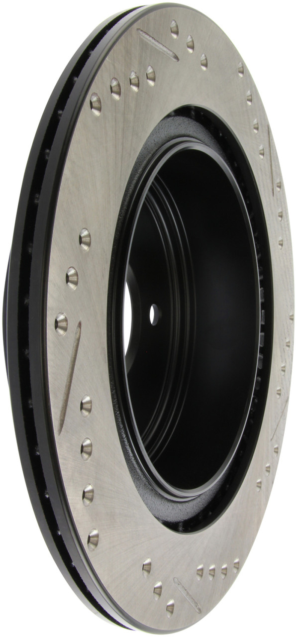 StopTech 06-07 350Z / 05-07 G35 / 06-07 G35X SportStop Slotted & Drilled Rear Right Rotor - 127.42088R