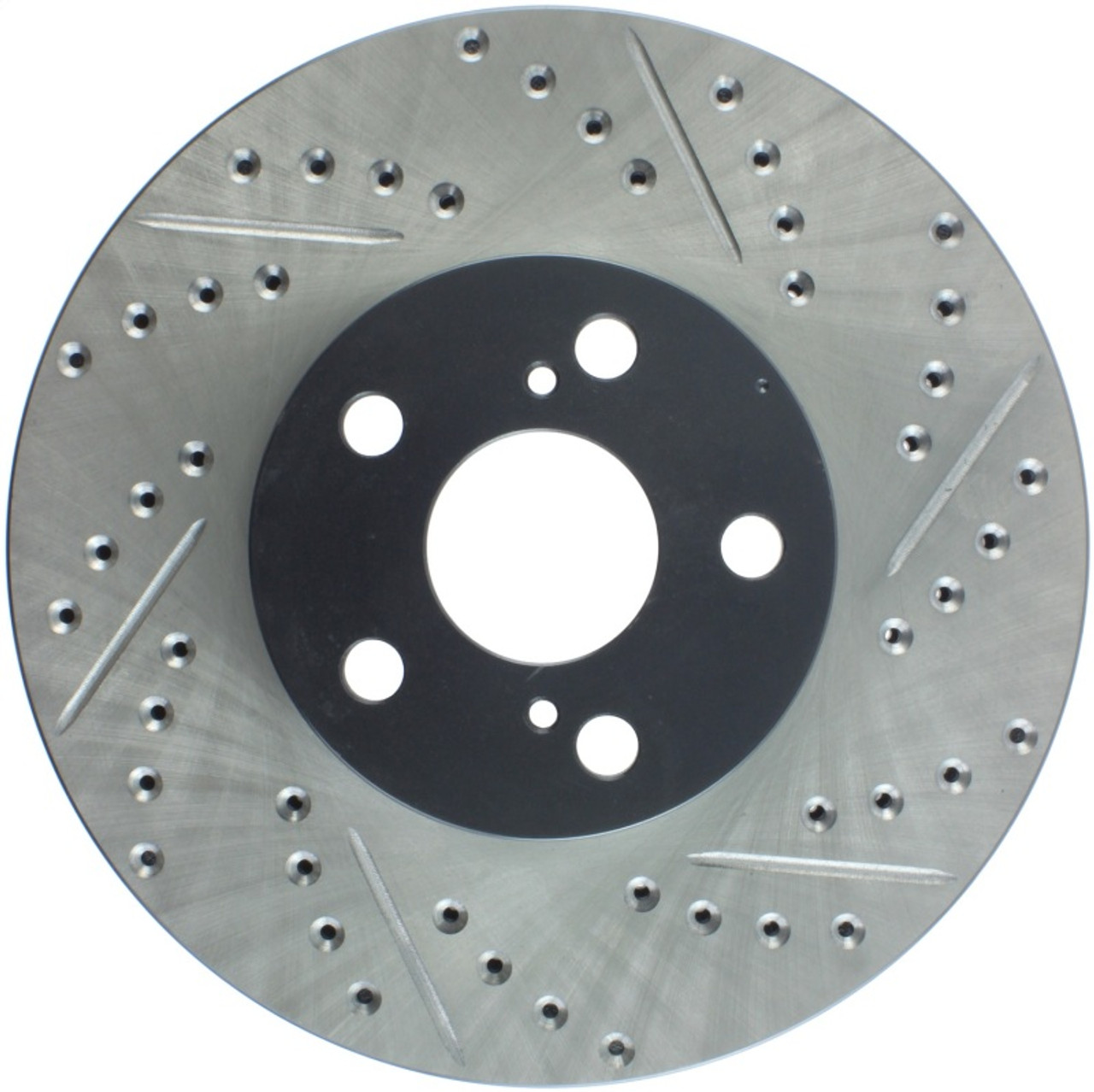 StopTech 03-08 Pontiac Vibe / 05-09 Scion tc Left Front Slotted & Drilled Rotor - 127.44114L