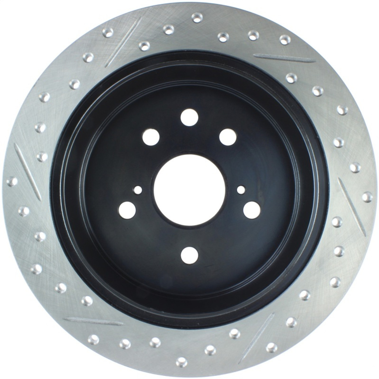 StopTech 06-10 Lexus IS 250/IS 300/IS 350 SportStop Slotted & Drilled Left Rear Rotor - 127.44142L