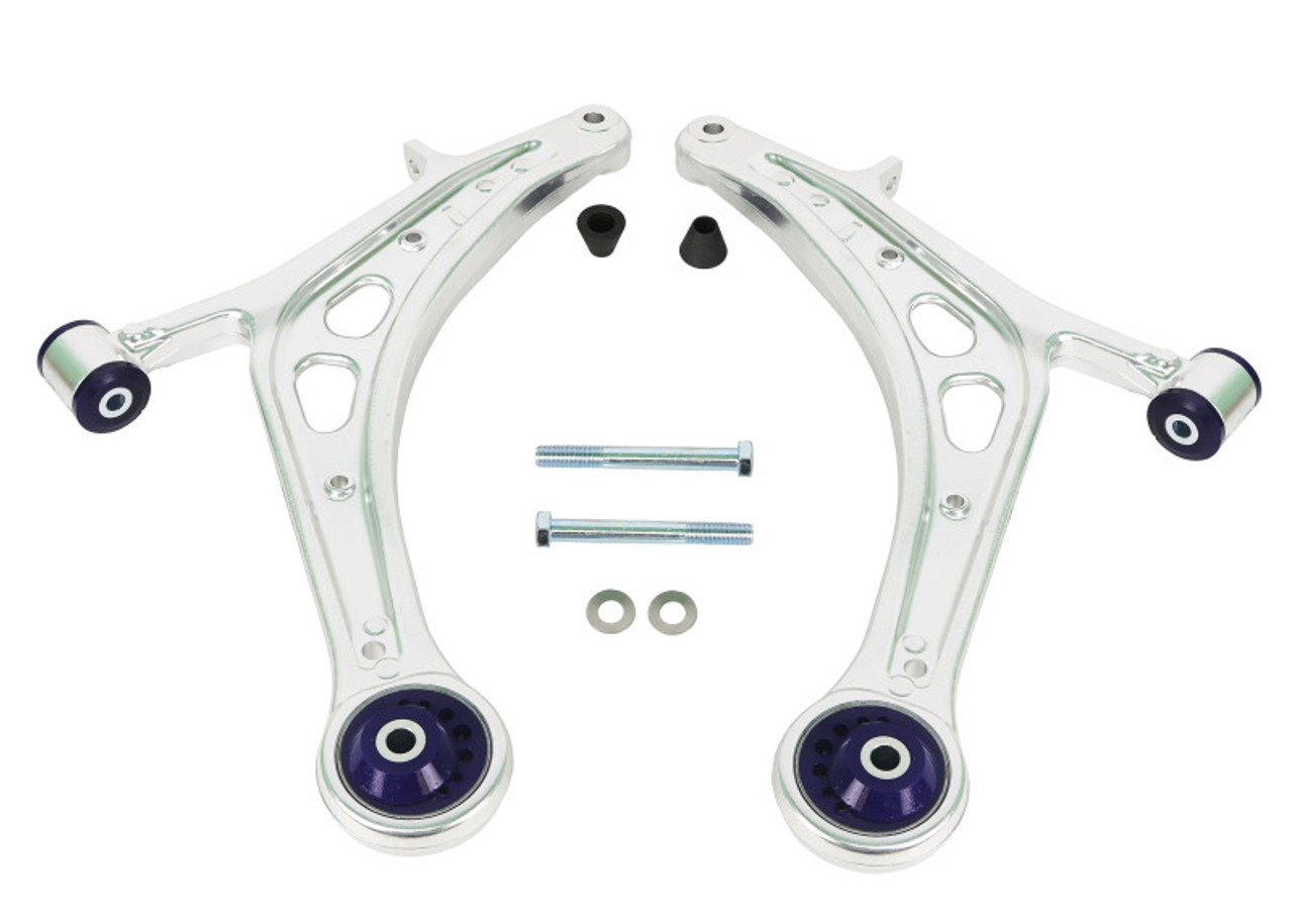 SuperPro 2008 Subaru Impreza WRX STI Front Lower Alloy Control Arm Kit (+Caster) - ALOY0015K