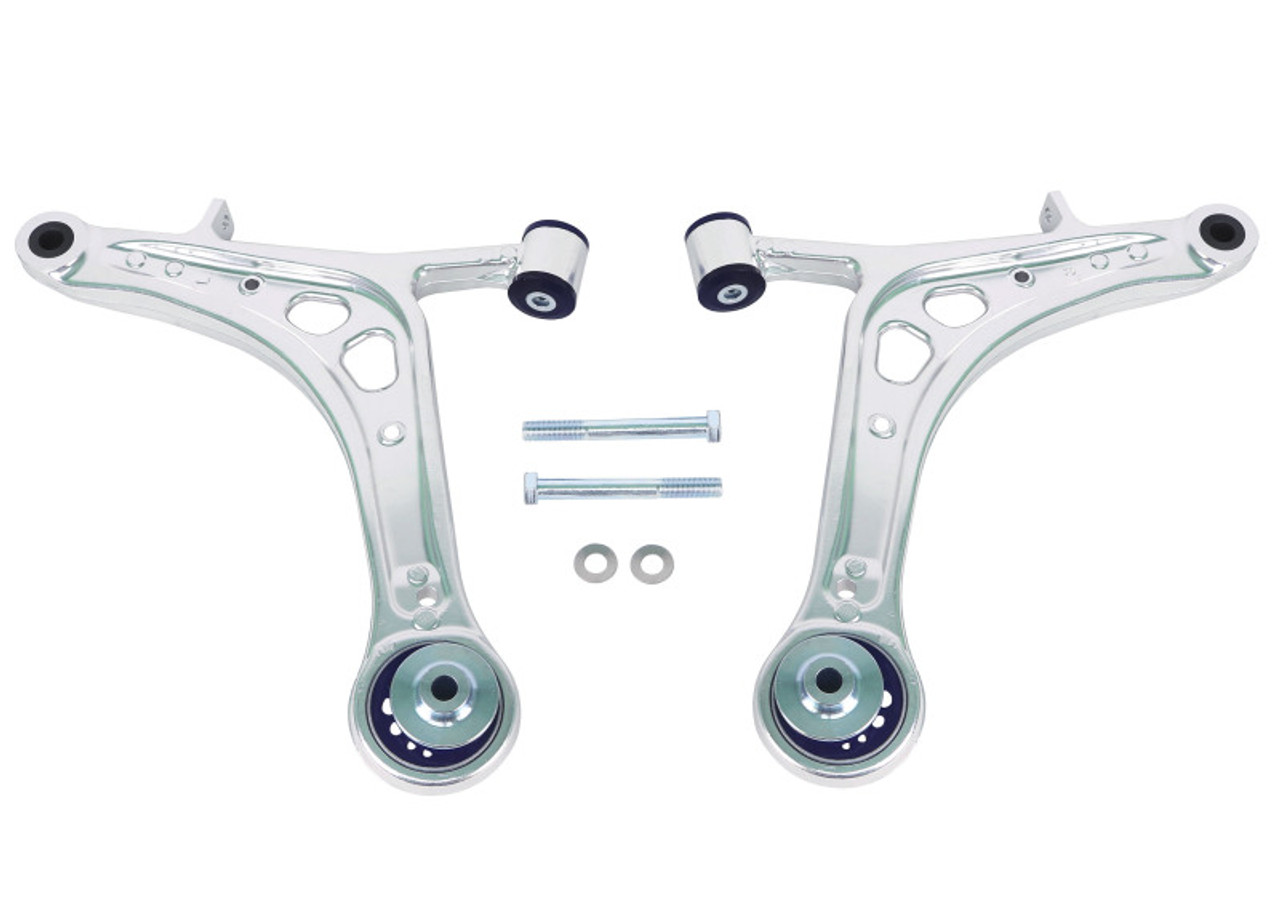 SuperPro 2008 Subaru Impreza WRX STI Front Lower Alloy Control Arm Kit (+Caster) - ALOY0015K