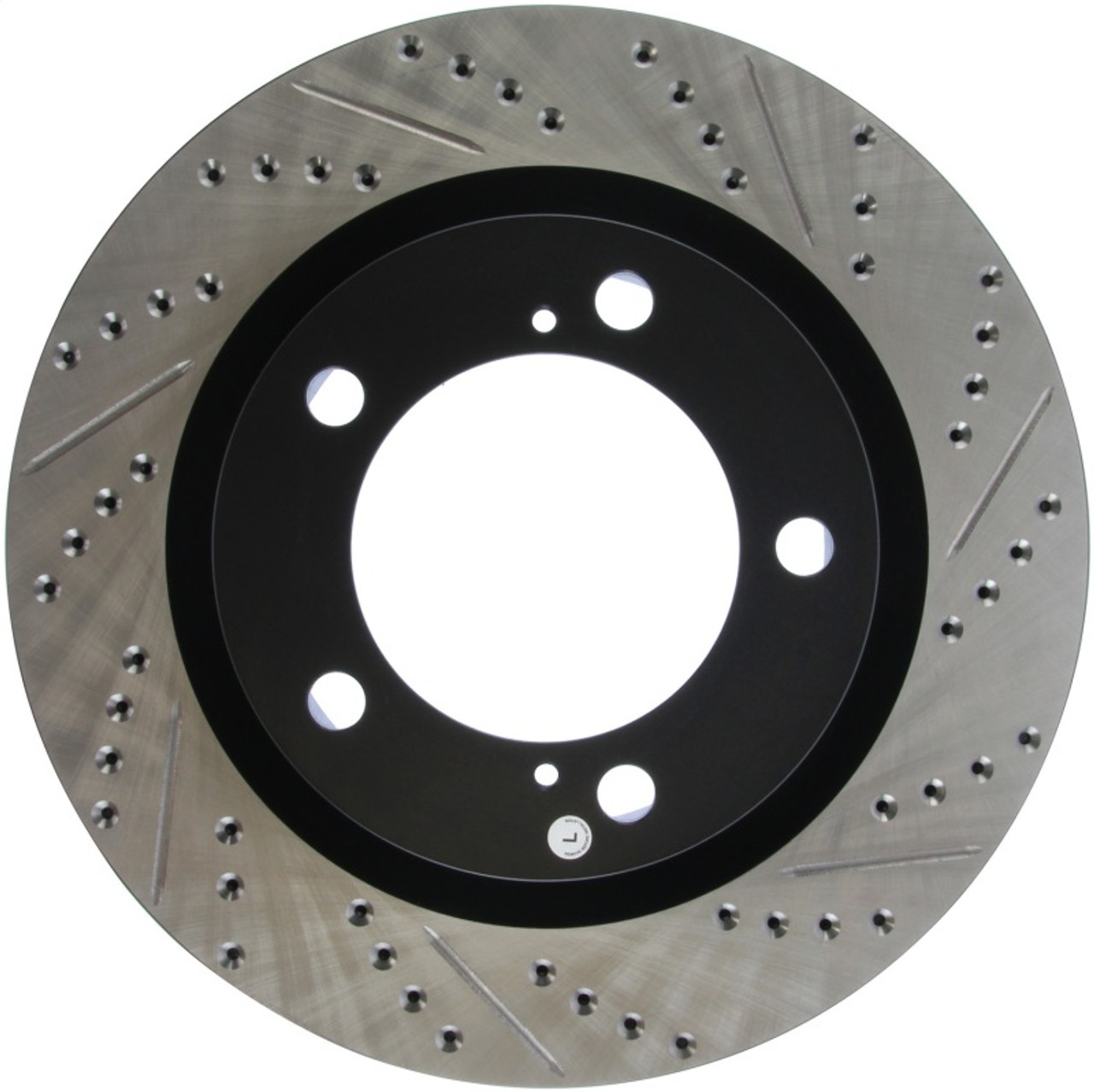 StopTech 07-09 Toyota Tundra / 08-09 Toyota Sequoia Front Left Slotted & Drilled Rotor - 127.44156L