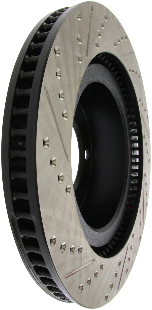 StopTech 07-09 Toyota Tundra / 08-09 Toyota Sequoia Front Left Slotted & Drilled Rotor - 127.44156L