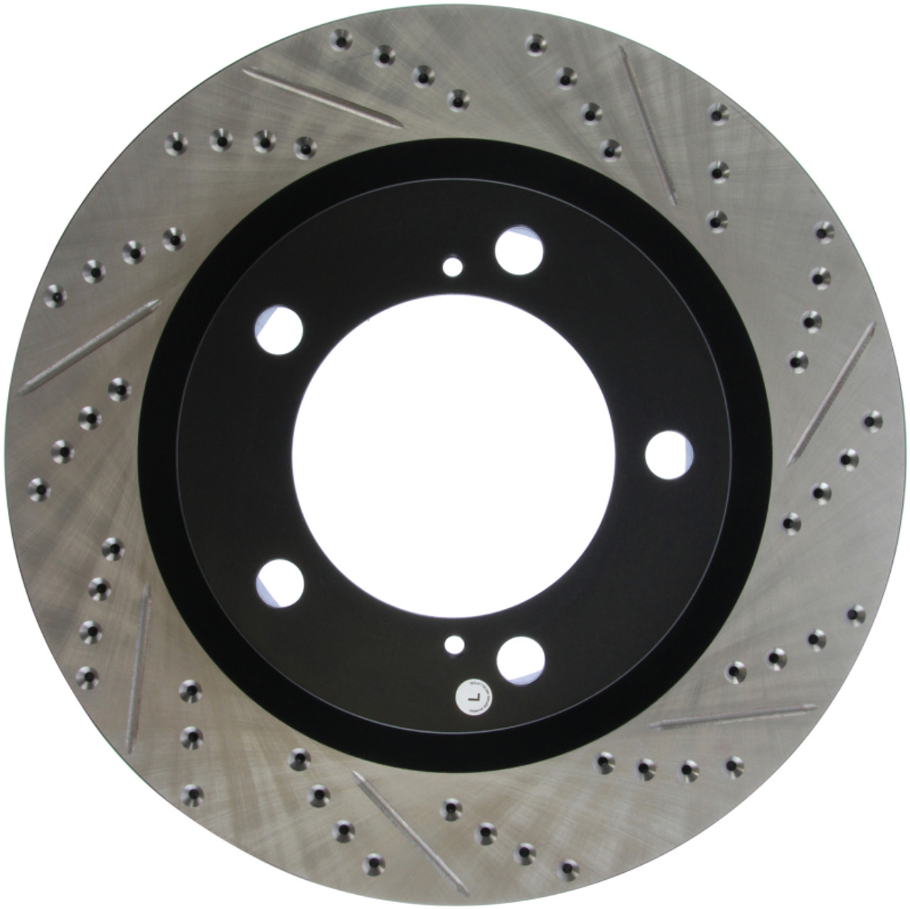StopTech 07-09 Toyota Tundra / 08-09 Toyota Sequoia Front Left Slotted & Drilled Rotor - 127.44156L