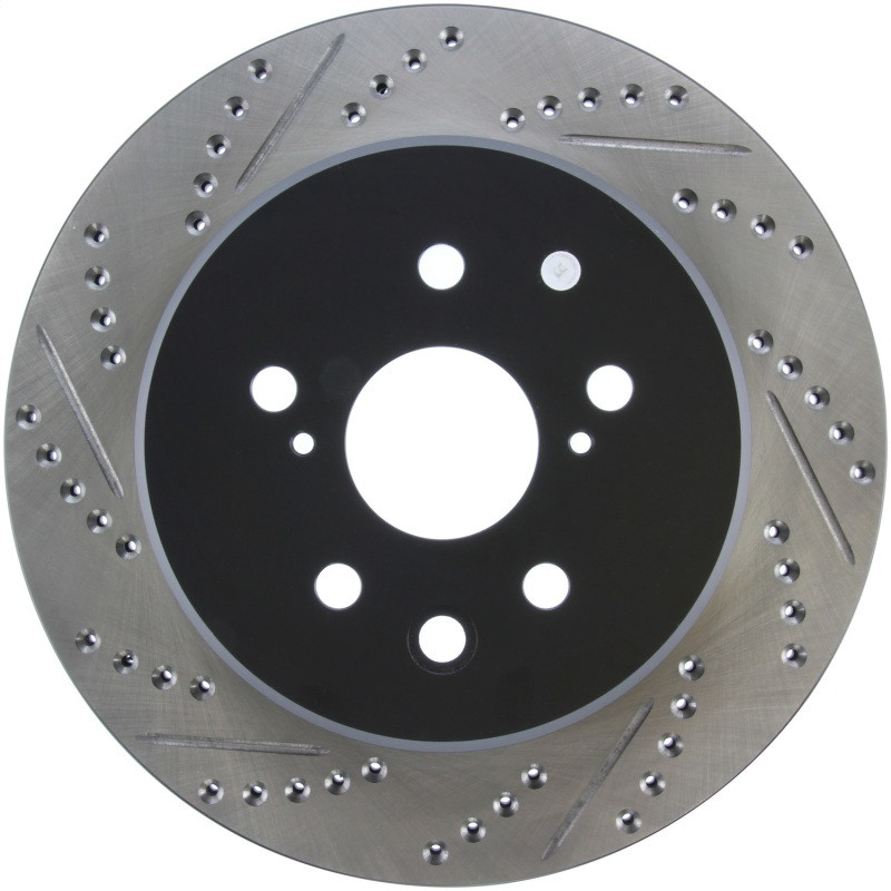 StopTech Slotted & Drilled Sport Brake Rotor Right Rear 13-14 Lexus GS300/350/400/430 - 127.44189R