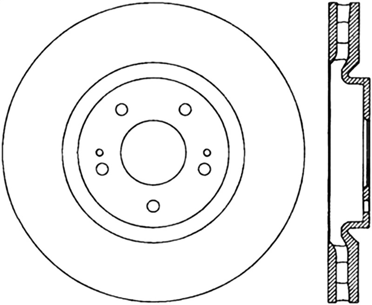 StopTech 03-06 Mitsubishi Evolution SportStop Cryo Slotted & Drilled Front Right Rotor - 127.46064CR