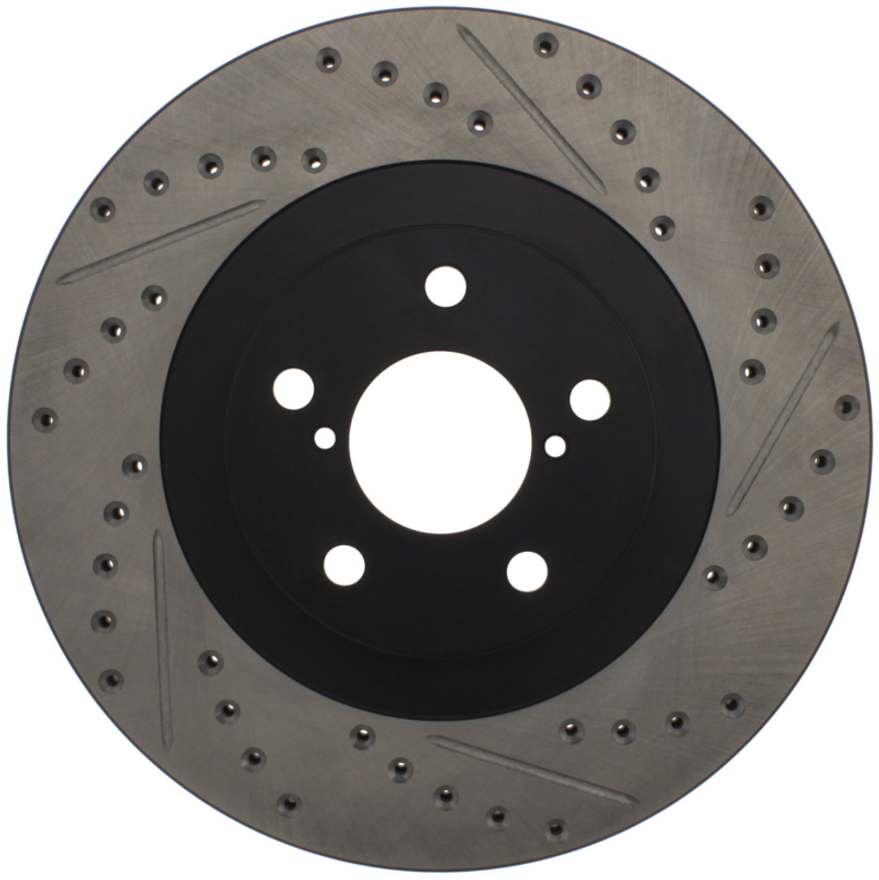 StopTech 02-10 Subaru WRX Slotted & Drilled Right Front Rotor (exc. STi) - 127.47018R