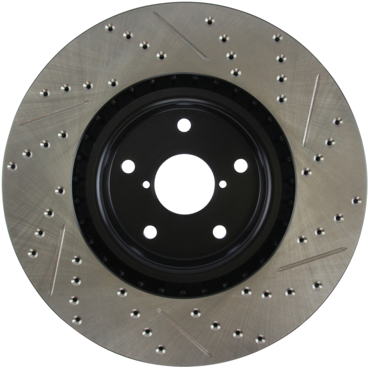 StopTech 05-10 Subaru Impreza WRX/STi Slotted & Drilled Right Front Rotor - 127.47022R