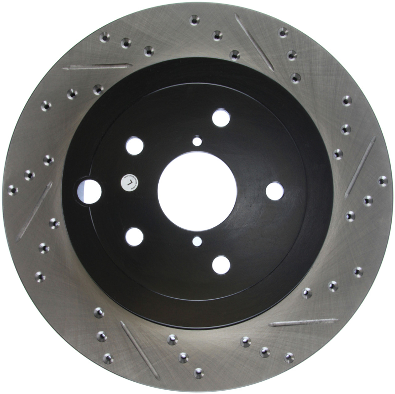 StopTech 08+ Subaru STI (Will Not Fit 05-07) Slotted & Drilled Sport Brake Rotor - 127.47030L