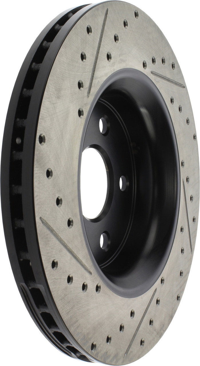 StopTech 11-12 Dodge Durango Sport Drilled & Slotted Front Passenger-Side Brake Rotor - 127.58008R