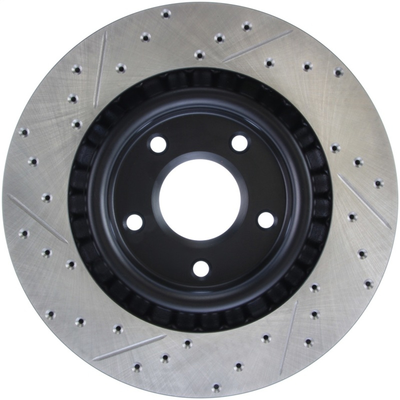 StopTech Power Slot 05-07 Cadillac XLR / 06-09 Chevy Corvette Front Left Drilled & Slotted Rotors - 127.62085L