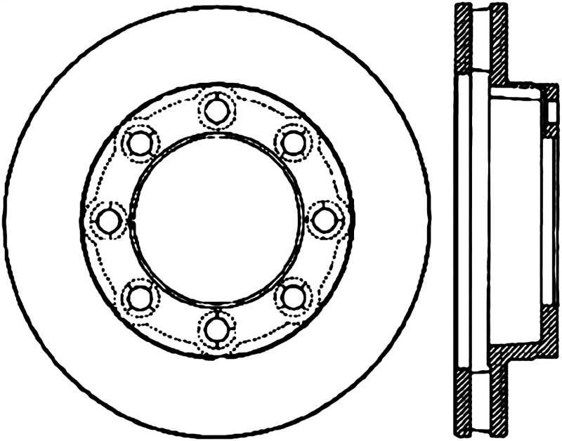 StopTech Slotted & Drilled Sport Brake Rotor - 127.66003L