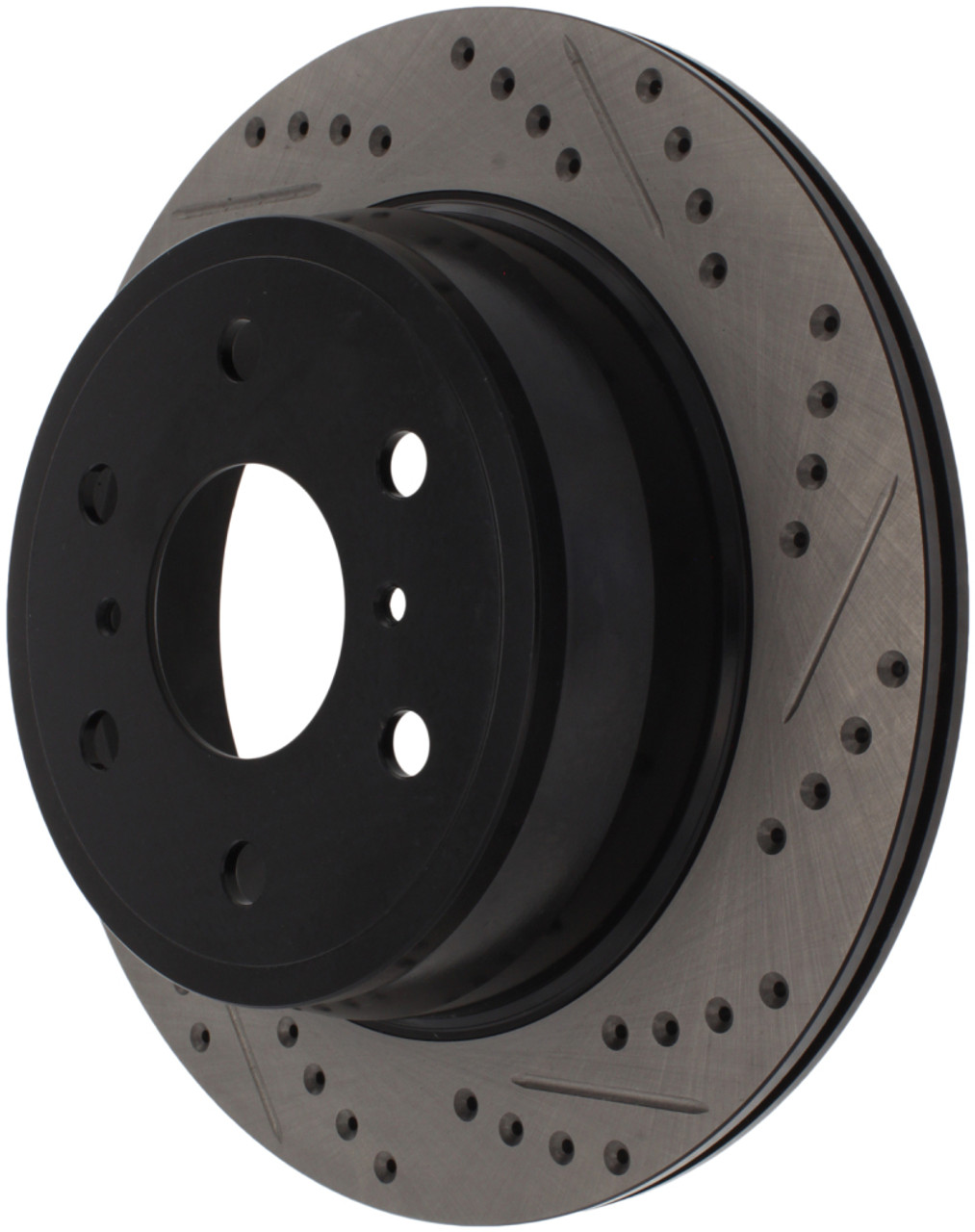 StopTech 07-10 GMC Sierra (w/ Rear Drum) / 07-09 GMC Yukon Rear Left Slotted & Drilled Rotor - 127.66065L