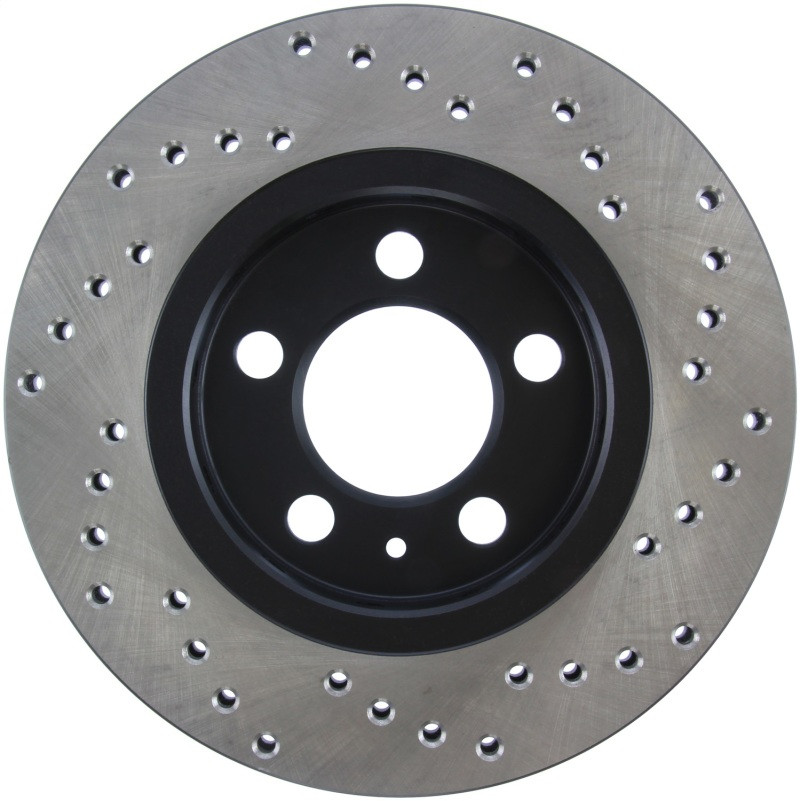 StopTech 03-05 VW Golf GTi (vented rear discs) Drilled Right Rear Rotor - 128.33069R