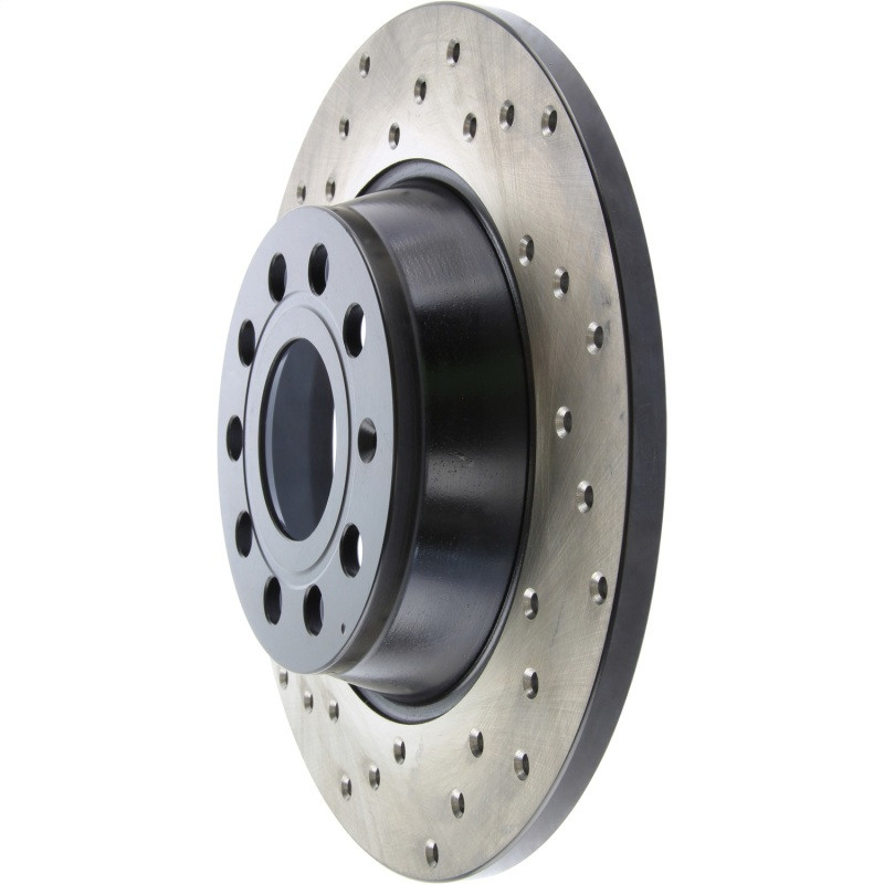 StopTech 10-11 & 13 Audi A3 Quattro / 10 VW GTI Mk VI Drilled Right CRYO-STOP Brake Rotor - 128.33129CR