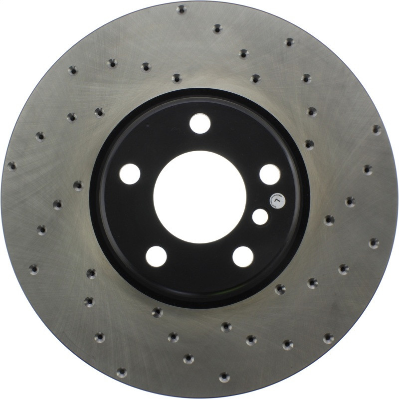 StopTech 12-18 BMW 650i Cryo Drilled Sport Left Front Rotor - 128.34126CL