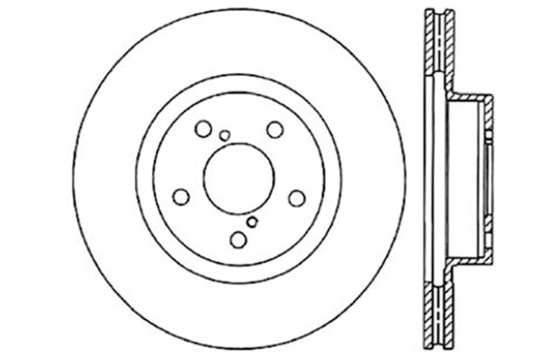 StopTech Drilled Sport Brake Rotor - 128.47012L
