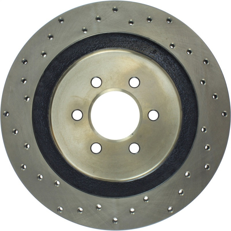 StopTech 92-02 Dodge Viper Drilled Rear Left Cryo Rotor - 128.63037CL