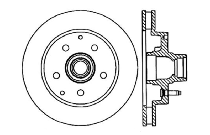 StopTech Drilled Sport Brake Rotor - 128.66025L