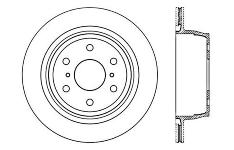 StopTech Drilled Sport Brake Rotor - 128.66065L