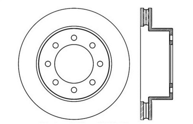 StopTech Drilled Sport Brake Rotor - 128.67061L