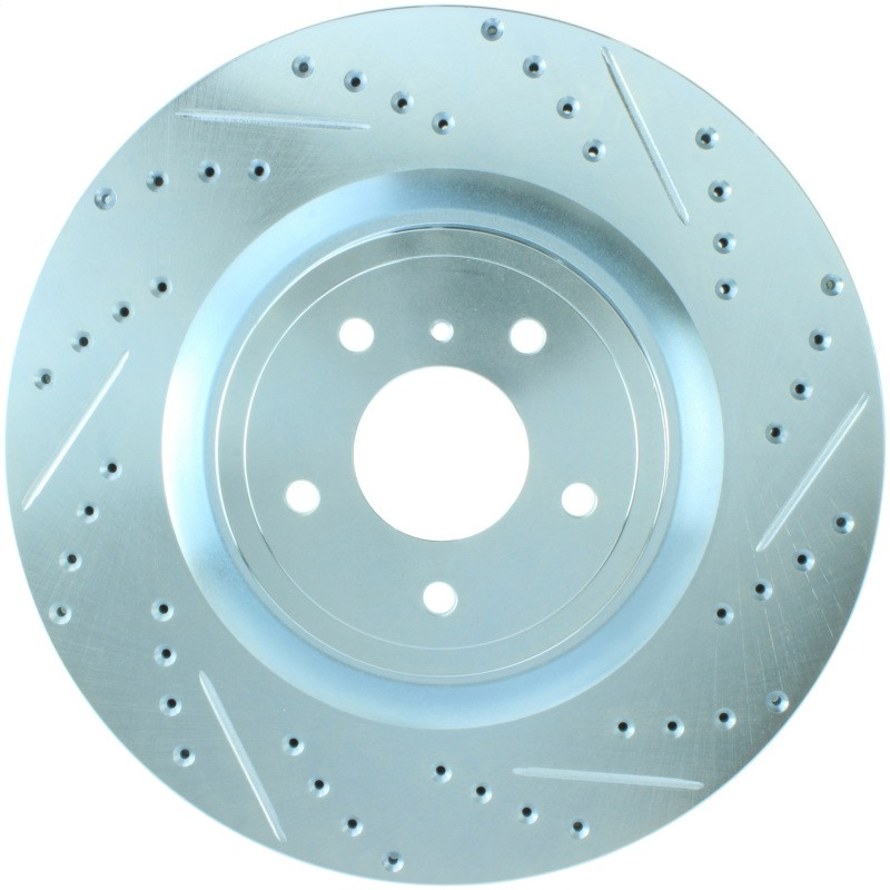 StopTech Select Sport Nissan Slotted and Drilled Front Left Rotor - 227.42100L