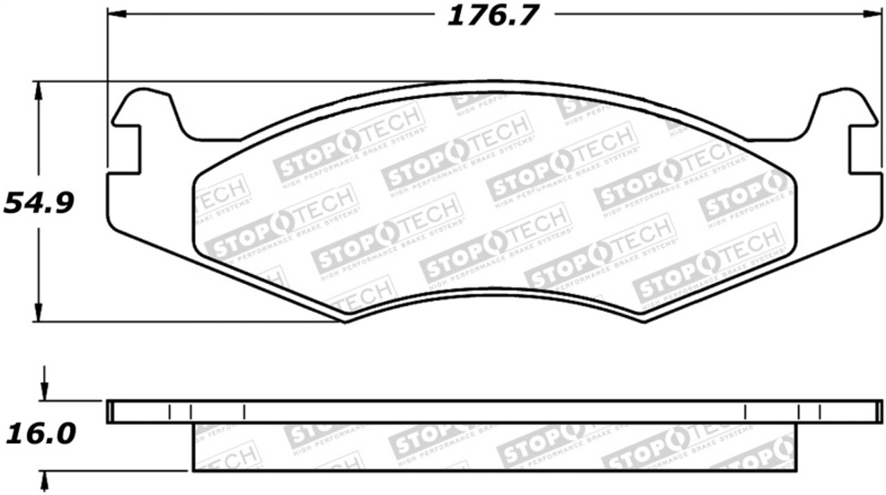 StopTech Street Brake Pads - 308.06510
