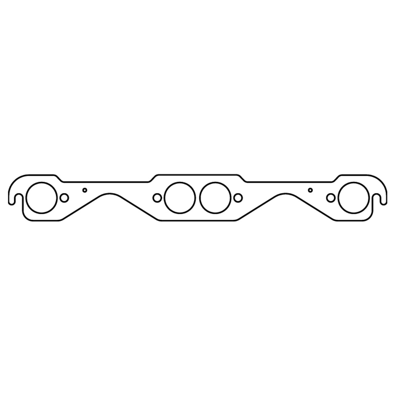 Cometic Chevrolet Gen-1 Small Block V8 .060in MLS Exhaust Manifold Gasket Set - 1.500in Round Port - C5891-060