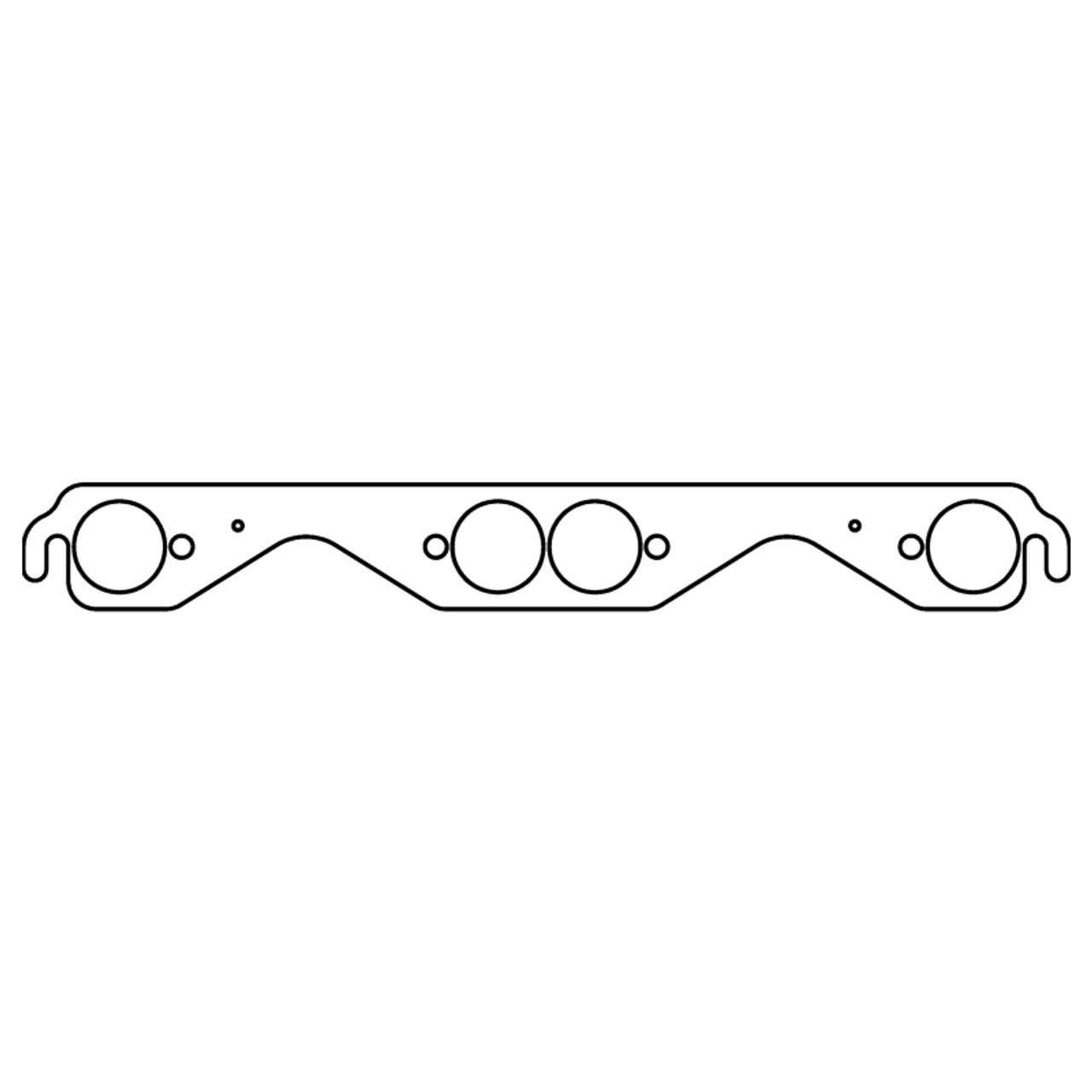 Cometic Chevy Gen-1 Small Block V8 .043in Copper Exhaust Manifold Gasket Set - 1.625in Round Ports - C5893C