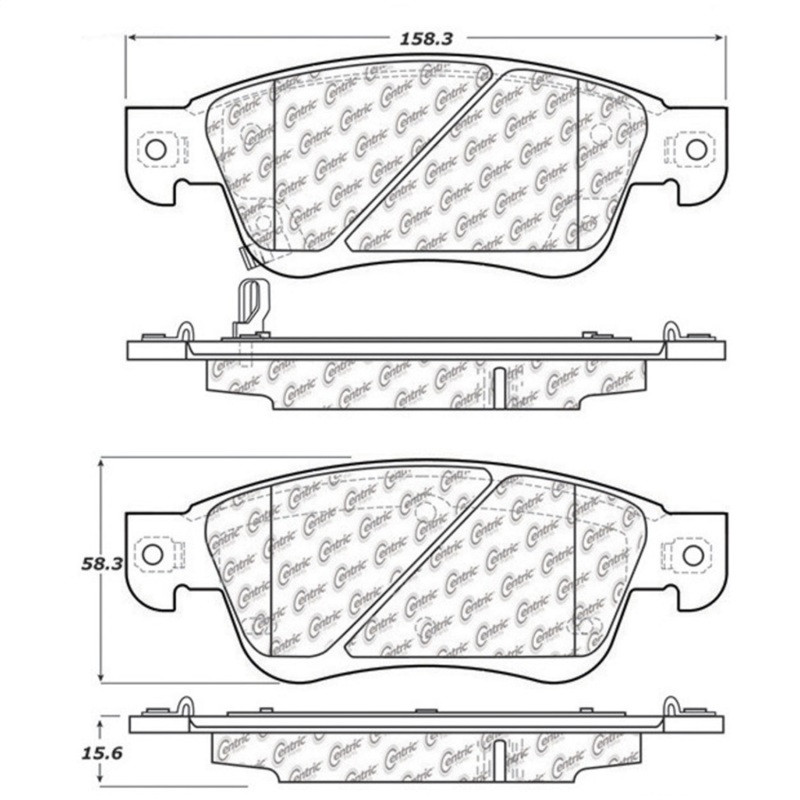 StopTech Street Touring 07-08 Infiniti G35 2WD Sedan Front Brake Pads - 308.12870