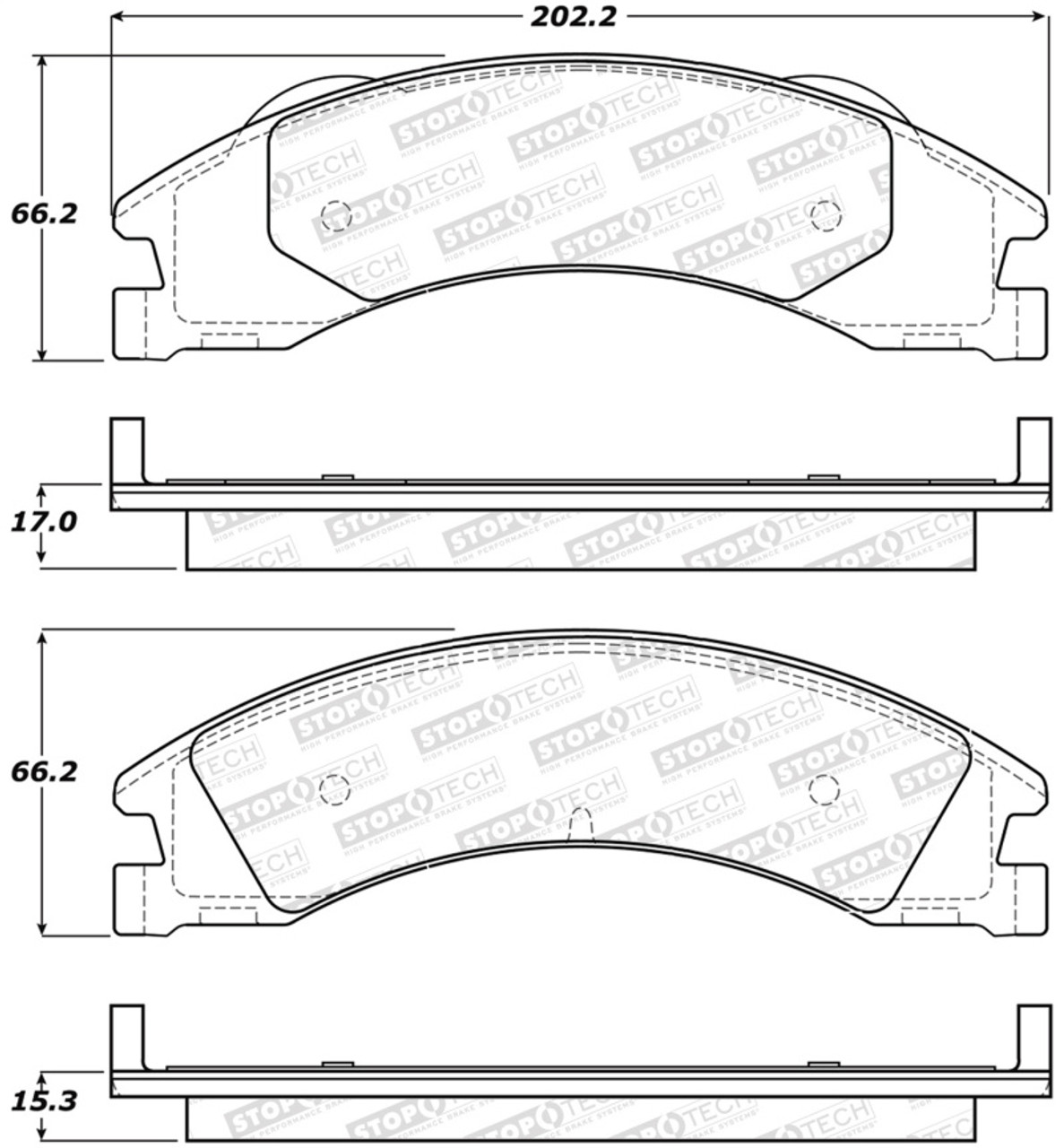 StopTech Street Brake Pads - 308.13290