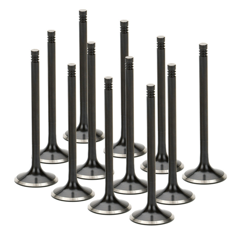 Supertech Audi/VW 1.8T 5V Triple Groove Black Nitride Exhaust Valve - Set of 12 - AEVN-1103-12